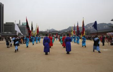 8. The soldiers are formed for taking turns.